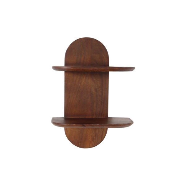 Bullnose Dubbele Wandplank mangohout afgeronde rand