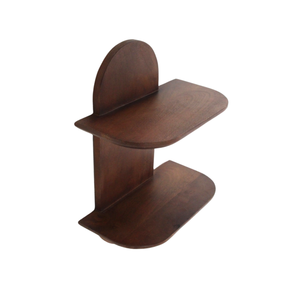 Bullnose Dubbele Wandplank mangohout afgeronde rand