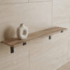 Mangohouten Wandplank Beige - 80 cm