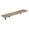 Mangohouten Wandplank Beige - 80 cm