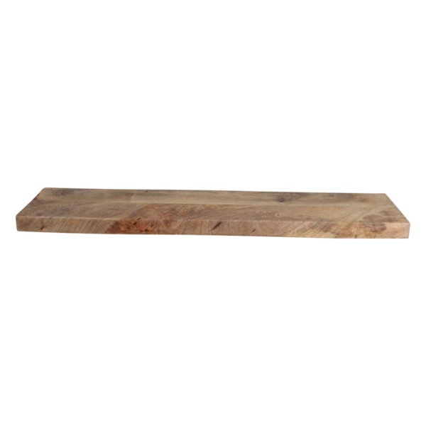 Zwevende wandplank mangohout Beige - 80 cm