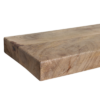 Zwevende wandplank mangohout Beige - 80 cm
