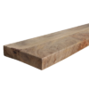 Zwevende wandplank mangohout Beige - 80 cm