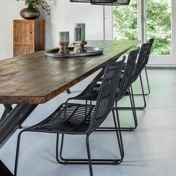 Jane tuinstoelen Zwart (set van 2)