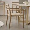 Verano Tuinstoelen met Armleuning Teakhout Naturel - (Set van 2)