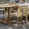 Verano Tuinstoelen met Armleuning Teakhout Naturel - (Set van 2)