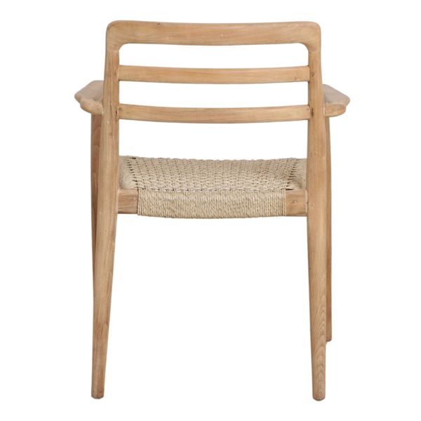 Verano Tuinstoelen met Armleuning Teakhout Naturel - (Set van 2)