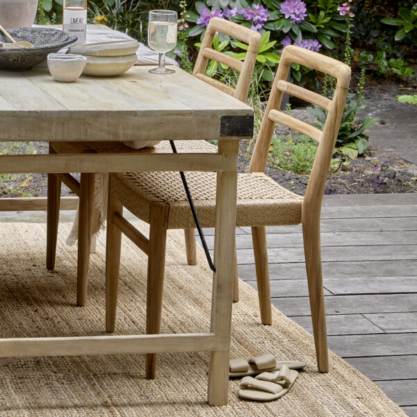 Verano Tuinstoelen Teakhout Naturel - (Set van 2)