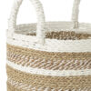 30977-1.jpg Set van 3 Caro Raffia manden wit/naturel