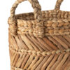 Set van 3 gevlochten raffia manden naturel