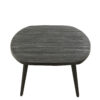 Zwarte salontafel gerecycled hout