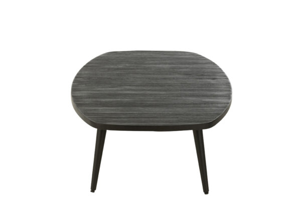 Zwarte salontafel gerecycled hout