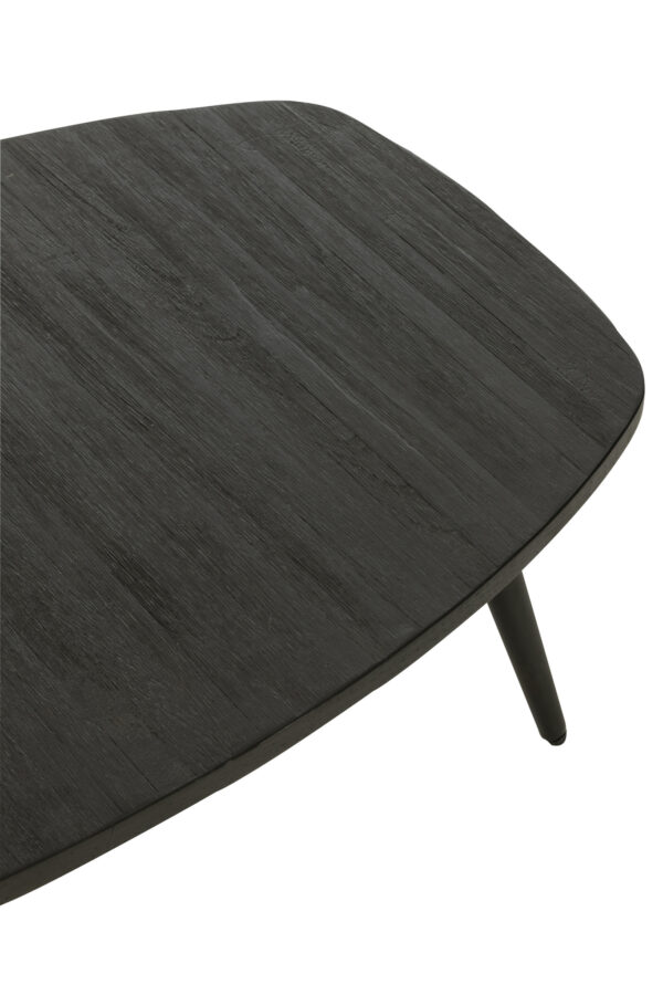 Zwarte salontafel gerecycled hout