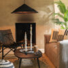 Zwarte salontafel gerecycled hout