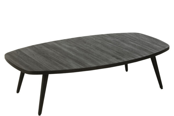 Zwarte salontafel gerecycled hout