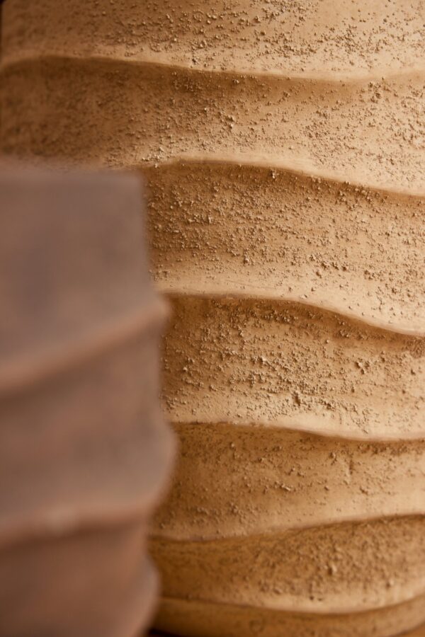 Bloempot Waves Beige Small Outdoor