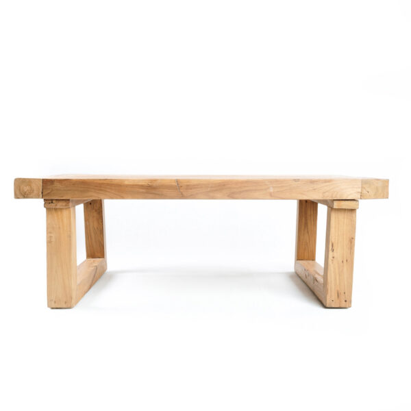 Salontafel van teruggewonnen teakhout - naturel
