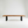 Bank met ijzeren poten - naturel - 280cm