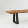 Bank met ijzeren poten - naturel - 280cm