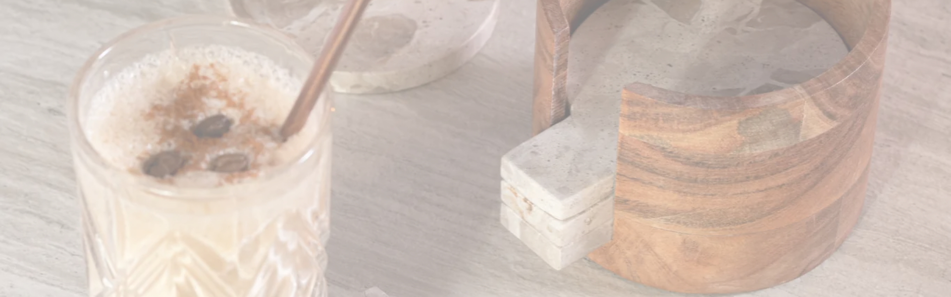 Tafelen Omslag Beige Marmeren Kom - Large