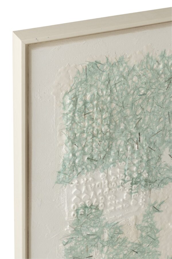 Schilderij Gipsy dennenhout wit/lichtgroen