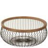 19481-4.jpg Salontafel Rond metaal/glas - set van 2