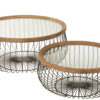 19481-5.jpg Salontafel Rond metaal/glas - set van 2