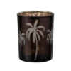 21803 Waxinelichthouder Palmbomen Bruin M Waxinelichthouder Palmbomen Bruin M