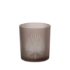 21818 Waxinelichthouder Palmblad Beige S Waxinelichthouder Palmblad Beige S