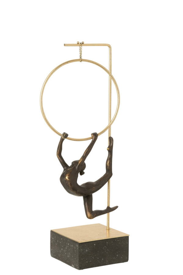 Gymnaste Hoepel Alpha Zwart/Goudkleurig