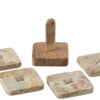 59021-1.jpg Set met 4 marmeren onderzetters naturel/beige