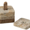 59021-3.jpg Set met 4 marmeren onderzetters naturel/beige