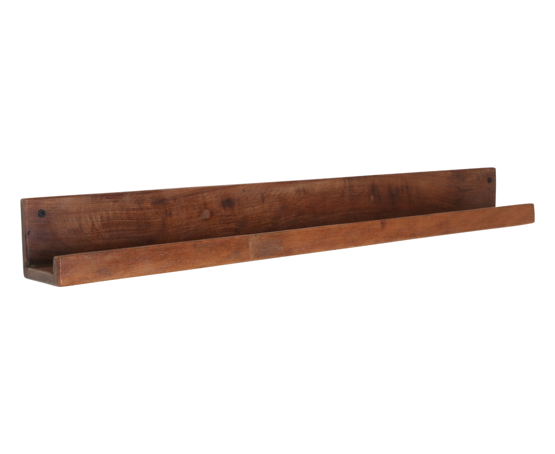 Factory wandplank - FSC-gerecycled hout - 75x8x8 cm