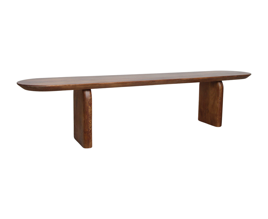 Bullnose eetkamerbank - 200 cm