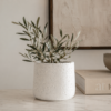 Bloempot Potine Cement Wit S 22812 Bloempot Potine Cement Wit S