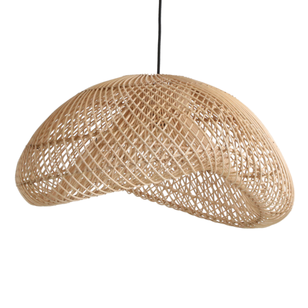 Maze rotan hanglamp organisch L - Ø 57 x 31 cm