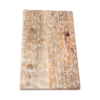 Krukje mangohout gebeiteld blad, naturel