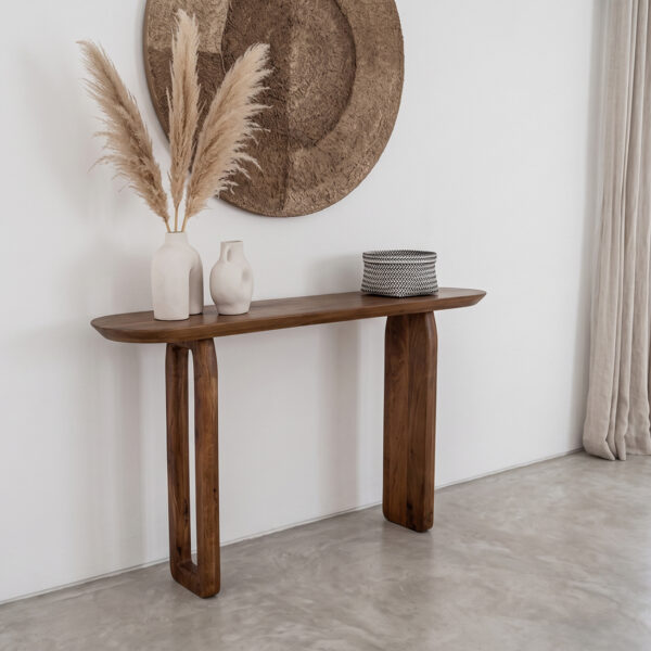 TAMW00050-0.jpg Bullnose mangohouten bijzettafel bruin - 140 x 35 x 80 cm