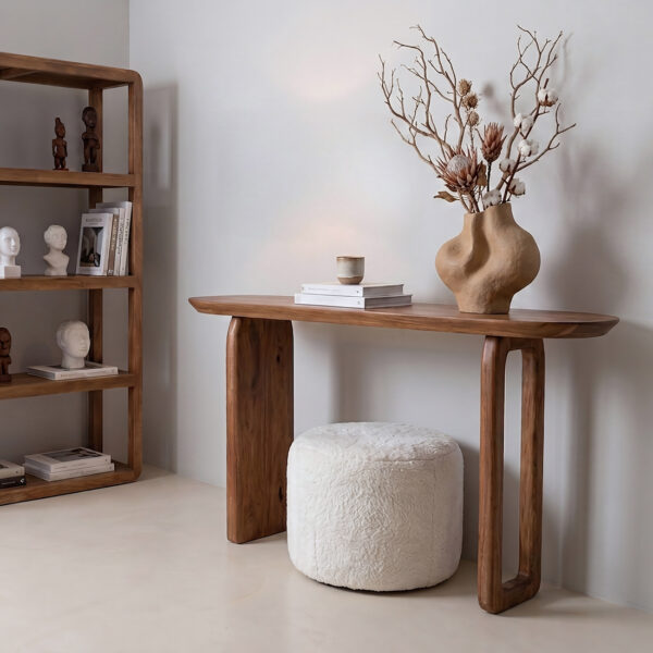 TAMW00050-2.jpg Bullnose mangohouten bijzettafel bruin - 140 x 35 x 80 cm