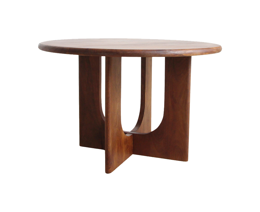 TAMW00065-0.png Bullnose Coliseo ronde mangohouten eettafel - Ø 120 cm