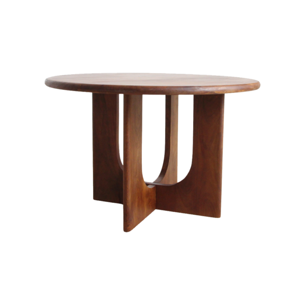 TAMW00065-0.png Bullnose Coliseo ronde mangohouten eettafel - Ø 120 cm