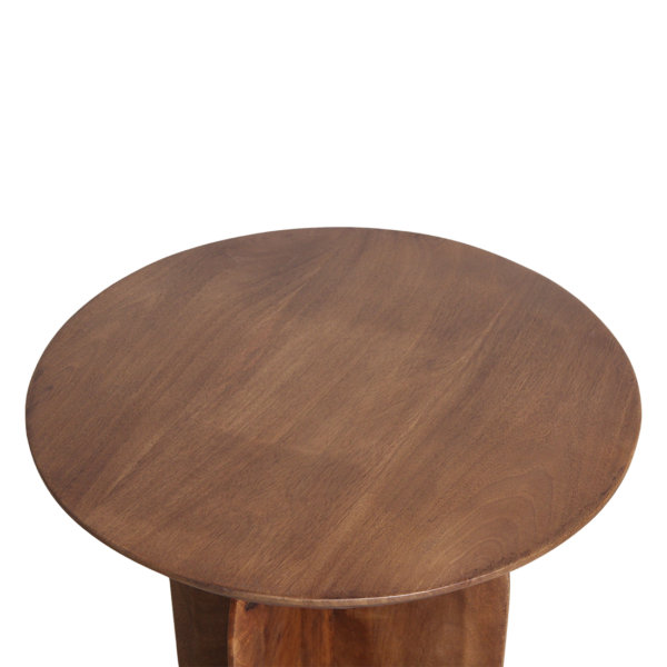 Bullnose bijzettafel met kruisvoet Ø 50 cm