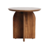 Bullnose bijzettafel met kruisvoet Ø 50 cm