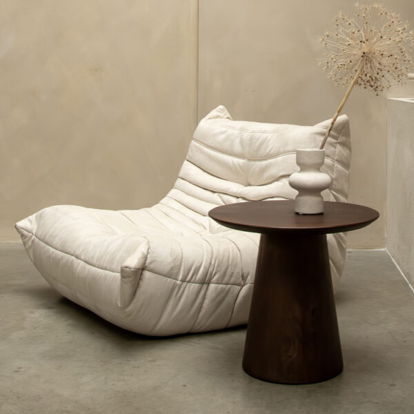 TAMW00075-6.jpg Bullnose mangohouten bijzettafel cone Ø 50 cm