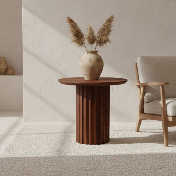 TAMW00080-3.jpg Bullnose bijzettafel bruin Ø 50 cm