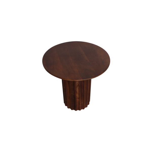 TAMW00080-5.png Bullnose bijzettafel bruin Ø 50 cm