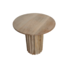 TAMW00081-2.png Bullnose bijzettafel Reversed Fluted naturel Ø 50 cm