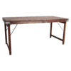 TAOW00094D-0.png Inklapbare vintage eettafel - gerecycled hout - 165 x 75 x 76 cm