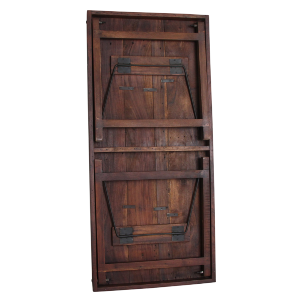 TAOW00094D-6.png Inklapbare vintage eettafel - gerecycled hout - 165 x 75 x 76 cm