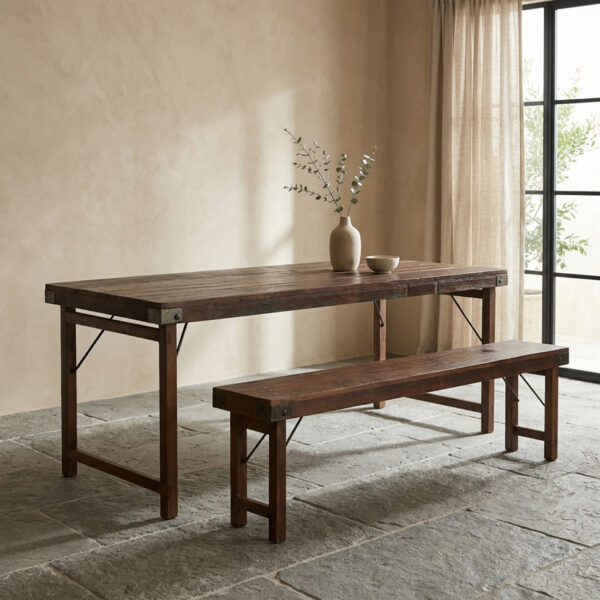 TAOW00094DXL-1.jpg Inklapbare vintage eettafel XL - Gerecycled hout - 190x80x76 cm
